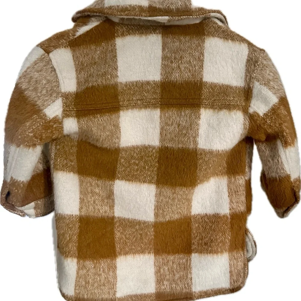 GB Girls Mustard Checkered Jacket 4/5